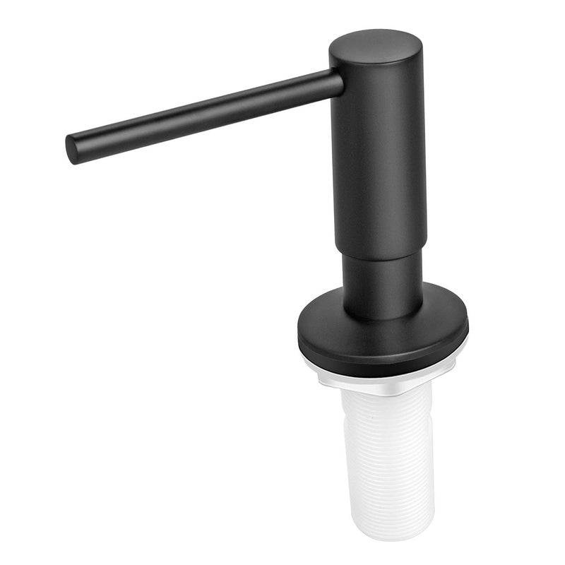 Samodra Sink Soap Dispenser, Metal Pump Head Liquid Lotion Countertop Kitchen Bathroom Soap Dispenser with 17 OZ PET Bottle (Black Matte) - Image 4